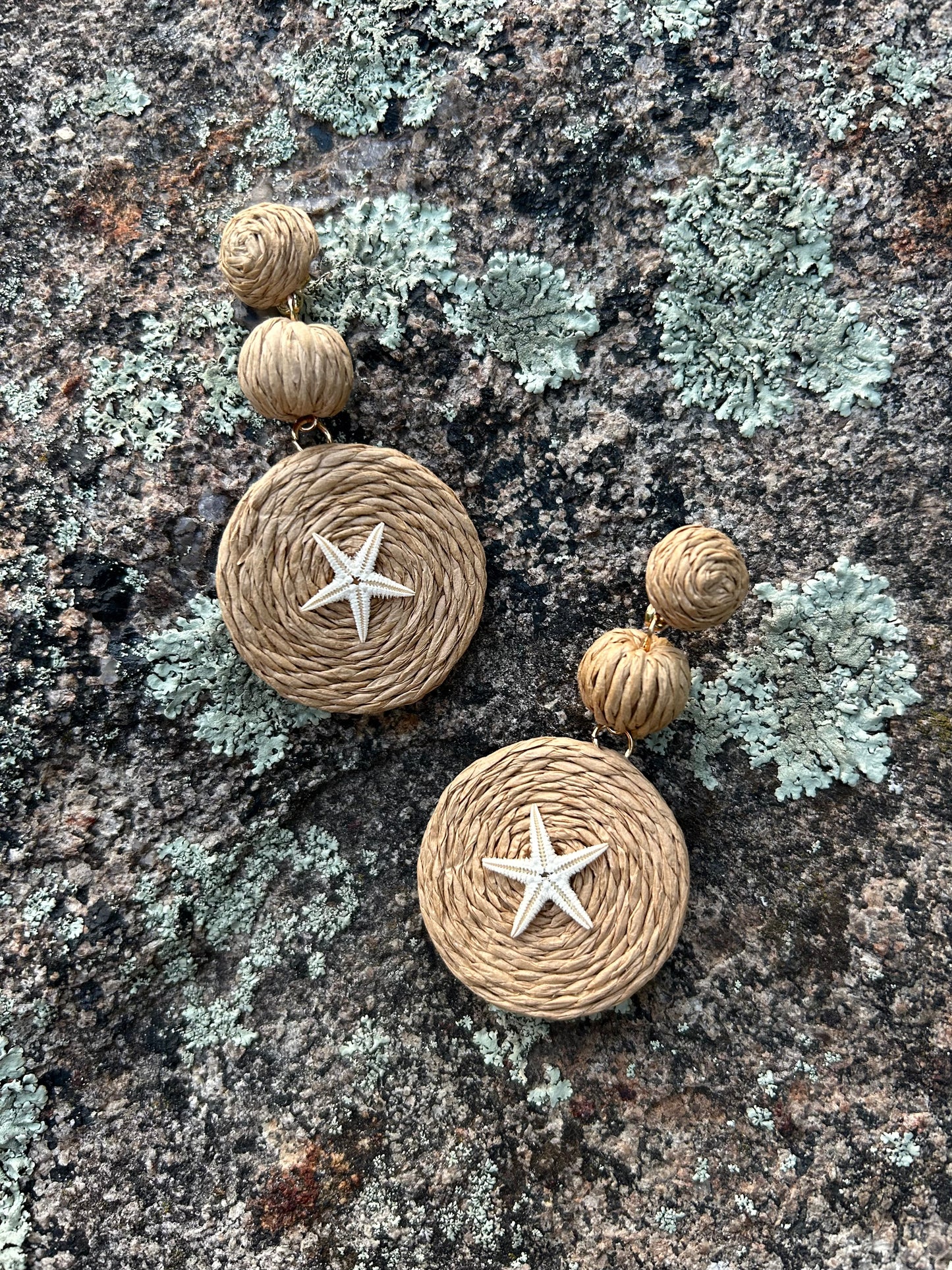 THE RAFFIA POM DROP EARRINGS