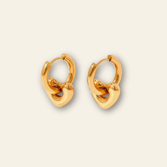 THE BRIT BUBBLE HEART HOOPS